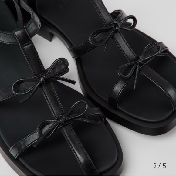Camper Women's Black Strappy Sandals - Picture 3 of 6